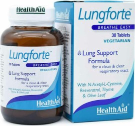 HEALTH AID Lungforte Breathe Easy 30 Ταμπλέτες