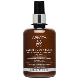 APIVITA Milky Cleanser 3 in 1 για Πρόσωπο και Μάτια με Χαμομήλι + Μέλι 300ml