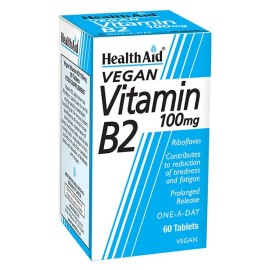 HEALTH AID Vitamin B2 100mg 60 Ταμπλέτες