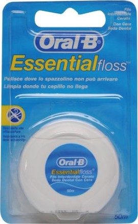 ORAL-B Essential Floss Κερωμένο Οδοντικό Νήμα 50m