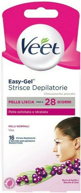 VEET Easy-Gel Face Normal Skin 16 Τεμάχια