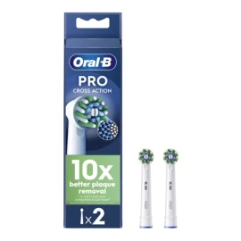 ORAL B Pro Cross Action Ανταλλακτικές Κεφαλές 2 Τεμάχια
