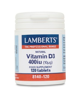 LAMBERTS Vitamin D3 400IU 120 Ταμπλέτες