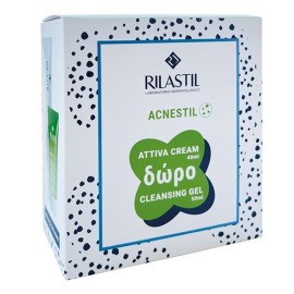 RILASTIL Acnestil Attiva Cream 40ml & Acnestil Cleansing Gel  50ml 1 Set