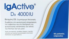 IGACTIVE D3 4000iu 60 Μαλακές Κάψουλες