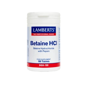 LAMBERTS Betaine HCI 324mg/Pepsin 180 Ταμπλέτες