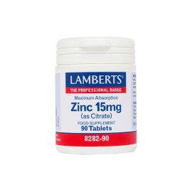 LAMBERTS Zinc Citrate 15mg 90 Ταμπλέτες