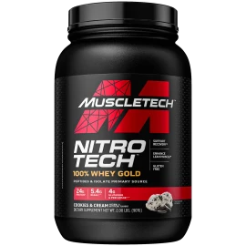 MUSCLETECH Nitrotech 100% Whey Gold 907g - Cookies & Cream