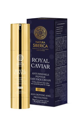 NATURA SIBERICA Royal Caviar Anti-Wrinkle Peptide Day Face Cream Spf20 50ml