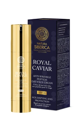 NATURA SIBERICA Royal Caviar Anti-Wrinkle Peptide Day Face Cream Spf20 50ml