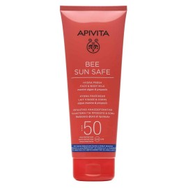 APIVITA Bee Sun Safe Αντηλιακό, Ενυδατικό, Αναζωογονητικό Γαλάκτωμα Για Πρόσωπο Και Σώμα 200ml