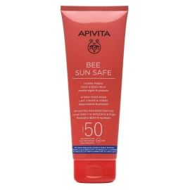 APIVITA Bee Sun Safe Αντηλιακό, Ενυδατικό, Αναζωογονητικό Γαλάκτωμα Για Πρόσωπο Και Σώμα 200ml