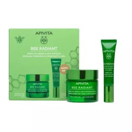 APIVITA Set Bee Radiant Κρέμα Πλούσιας Υφής 50ml & Δώρο Κρέμα Ματιών 15ml 2τμχ