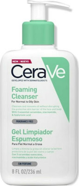 CERAVE Foaming Gel Normal To Oily Cleanser 236ml