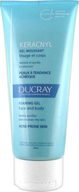 DUCRAY Keracnyl Foaming with Myrtacine Innovation for Face & Body Gel 200ml