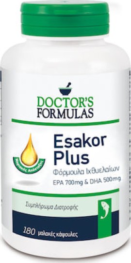 DOCTORS FORMULAS  Esakor Plus 180 Μαλακές Κάψουλες