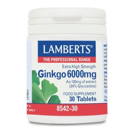 LAMBERTS Ginkgo 6000mg 30 Ταμπλέτες