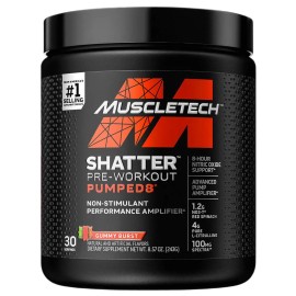 MUSCLETECH Shatter Pre-Workout Pumped 8 243g - Gummy Burst