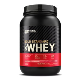 100% Whey Gold Standard 908gr (Optimum Nutrition) - Strawberry