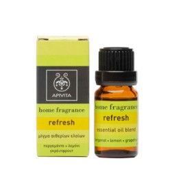 APIVITA Refresh Essential Oil Blend Μίγμα Αιθέριων Ελαίων Με Περγαμόντο, Λεμόνι & Γκρέιπφρουτ 10ml
