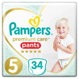 PAMPERS Premium Pants No 5 34 Τεμάχια