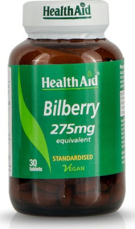 HEALTH AID Bilberry 275mg 30 Ταμπλέτες