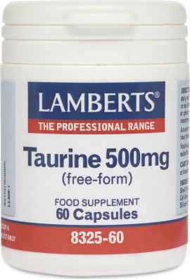 LAMBERTS Taurine 500mg 60 Κάψουλες