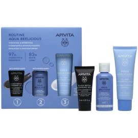 APIVITA Promo Αqua Beelicious Ενυδάτωση + Αναζωογόνηση με Αqua Beelicious Hydrating Gel-Cream Ενυδατική Κρέμα Ελαφριάς Υφής 40ml + Δώρο Αqua Beelicious Ενυδατικό Τόνερ 50ml + Black Dettox Gel Καθαρισμού 15ml