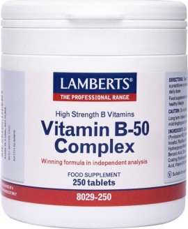 LAMBERTS Vitamin B 50 Complex 250 Ταμπλέτες