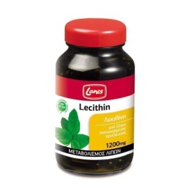 LANES Lecithin 1200mg 75 Κάψουλες