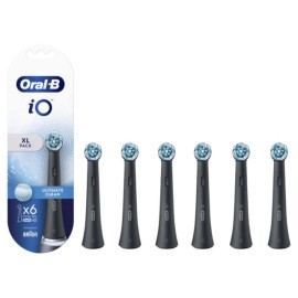 ORAL B Ανταλλακτικές Κεφαλές iO Ultimate Clean Black 6 Τεμάχια