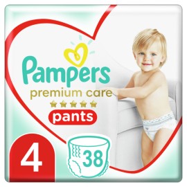 PAMPERS Pampers Premium Care No. 4 για 9-15kg 38τμχ