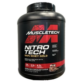 MUSCLETECH Nitrotech 100% Whey Gold 2.28kg - Double Rich Chocolate