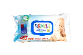 RENKLI Wet Towel Economic Cream Effect 120 Τεμάχια