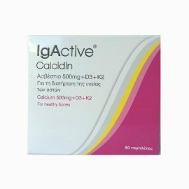 IGACTIVE Calcidin Calcium 500mg & D3 & K2 500mg 60 Ταμπλέτες