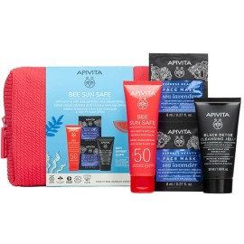 APIVITA Promo Bee Sun Safe Κρέμα Προσώπου Κατά των Πανάδων + των Ρυτίδων SPF50 50ml Δώρο Μαυρο Gel Καθαρισμου 50ml + Μασκα Προσωπου 2x8ml