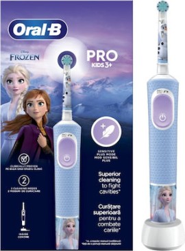 ORAL-B Vitality Pro Frozen Kids 3+ Ηλεκτρική Παιδική Οδοντόβουρτσα 1 Τεμάχιο