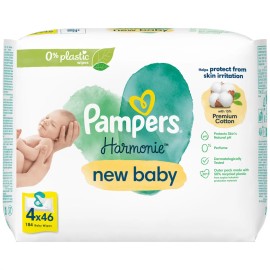 PAMPERS Wipes Harmonie New Baby 4x46 Τεμάχια