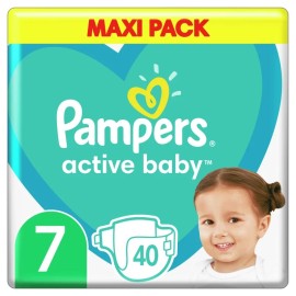 PAMPERS Active Baby No. 7 για 15+kg 40τμχ