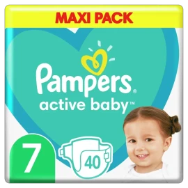PAMPERS Active Baby No. 7 για 15+kg 40τμχ