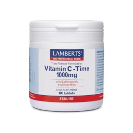 LAMBERTS Vitamin C Time Release 1000mg 180 Ταμπλέτες
