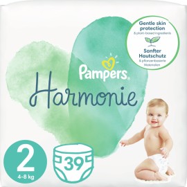 PAMPERS Harmonie No. 2 για 4-8kg 39τμχ