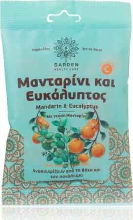 GARDEN Καραμέλες για το Λαιμό με Μανταρίνι & Ευκάλυπτο 60gr