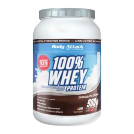 100% Whey Protein 900gr (Body Attack) - Chocolate Cream