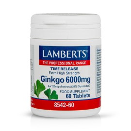 LAMBERTS Ginkgo 6000mg 60 Tαμπλέτες