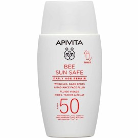 APIVITA Bee Sun Safe Daily Age Repair Dry Touch Λεπτόρευστη Κρέμα Προσώπου κατά των Πανάδων + Ρυτίδων SPF50 50ml