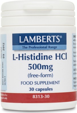 LAMBERTS L-Histidine 500mg 30 Κάψουλες