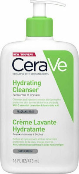 CERAVE Hydrating Normal To Dry Skin Cleaser Cream 473ml