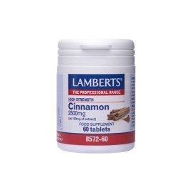 LAMBERTS Cinnamon 2500mg 60 Ταμπλέτες