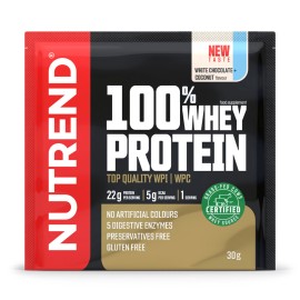 100% Whey Protein GFC 30g (Nutrend) - white chocolate coconut